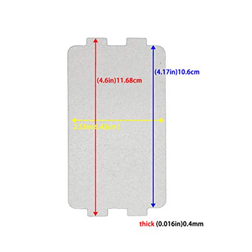 Juego de 2 piezas de micrófono para horno de microondas, apto para horno de microondas al 99%, bloque de horno de microondas de tipo espesante