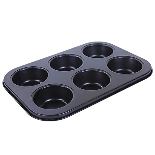 Juego de 5 moldes para hornear antiadherentes apilables, molde redondo para pan, molde para magdalenas, equipo de repostería, moldes para pasteles, pizza, pan, tostadas, cajas de color negro