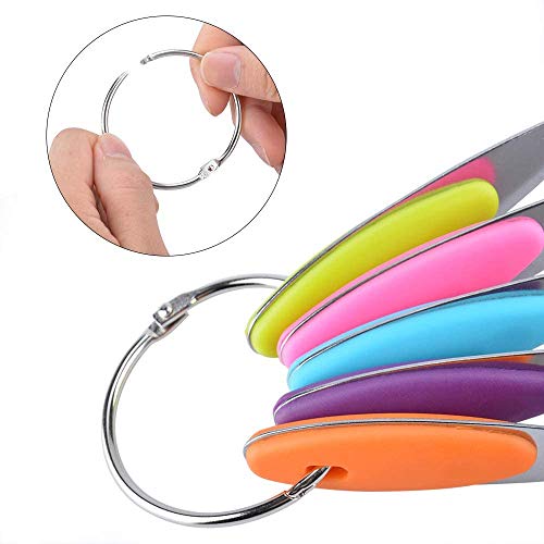 Juego de Tazas y Cucharas Medidoras de Acero Inoxidable, 5 Tazas Medidoras y 5 Cucharas Medidoras Silicona Antideslizante Utensilios de Cocina con 2 Anillos en O (10 Piezas)