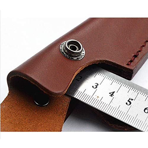 Juegos de cuchillos para exteriores, estuche de cuero para cuchillos, funda de cuero superior con funda cutánea hecha a mano, fácil de llevar para pelar, cuchillo suizo y salvaje y más