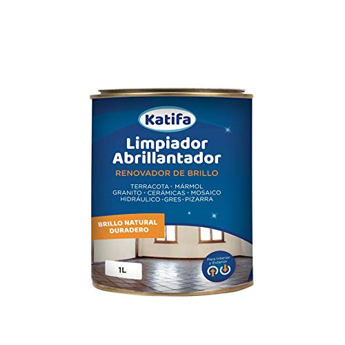 Katifa Limpiador abrillantador renovador de Brillo 1L.: Ideal para Suelos de Terracota, mármol, Granito, cerámicas, Mosaico, hidráulico, gres y Pizarra.