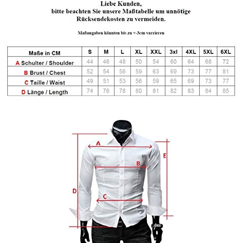 Kayhan Hombre Camisa Manga Corta, Florida White M