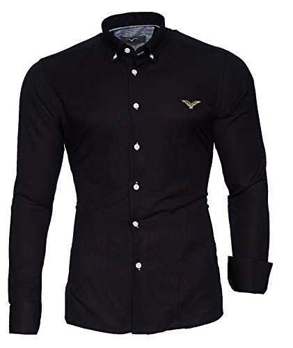 Kayhan Hombre Camisa, Oxford Black M