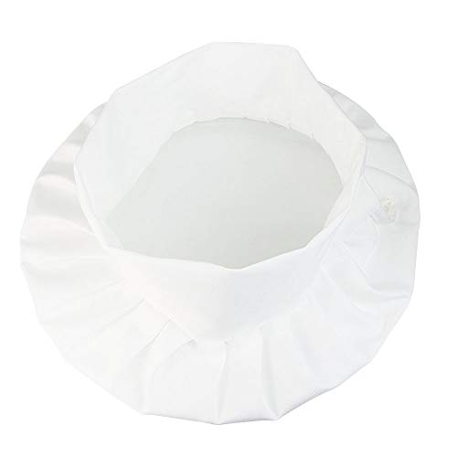 Kbnian 2pcs Gorro de Chef con Goma Elástica, Algodón 100%, Gorro de Cocinero, Forma Tipo Champiñón, Ideal para el Pastelero y el Panadero de la Tienda, el Cocinero del Hotel/Restaurante - Blanco