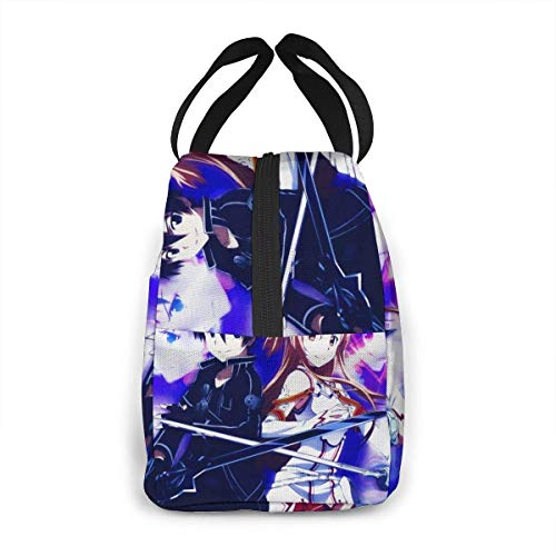 keben Anime Sword Art Online Portable Insulated Refrigeration Lunch Bag for Women and Men Reusable Tote Beach Bag