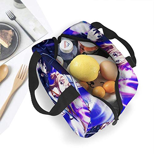 keben Anime Sword Art Online Portable Insulated Refrigeration Lunch Bag for Women and Men Reusable Tote Beach Bag