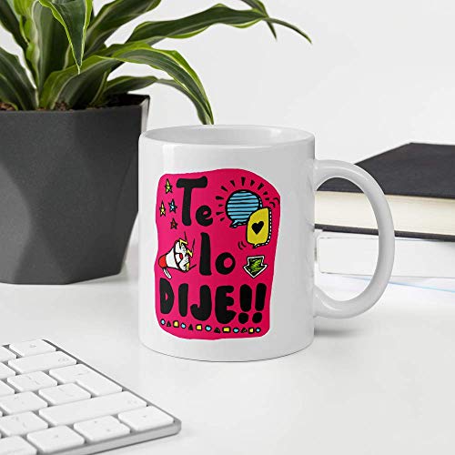 Kembilove. Taza de Desayuno para Madre y Abuela – Taza de café con Frases Graciosas para sorprender a tu Madre Te lo Dije!! – Regalo Original para el día de la Madre 5 Diseños Diferentes