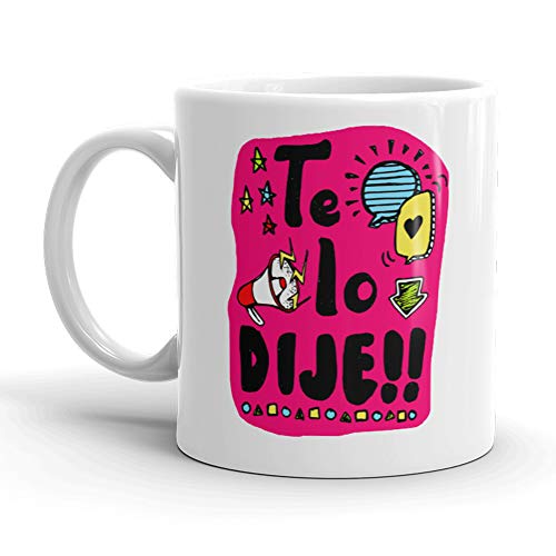 Kembilove. Taza de Desayuno para Madre y Abuela – Taza de café con Frases Graciosas para sorprender a tu Madre Te lo Dije!! – Regalo Original para el día de la Madre 5 Diseños Diferentes