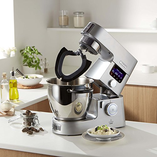 Kenwood Cooking Chef KCC9060S - Robot de cocina por inducción (20 - 180º), 1500 W, pantalla LCD, bol de 4.5 L, incluye batidora de vaso ThermoResist, procesador de alimentos y accesorios inox premium