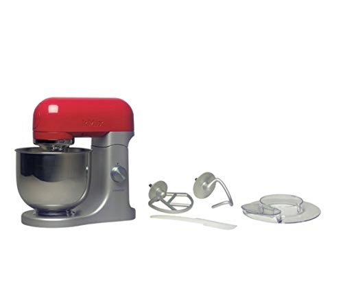 Kenwood KMX51 500W 4.6L Metálico, Rojo - Robot de cocina (4,6 L, Metálico, Rojo, 1 año(s), Vidrio, Aluminio, 500 W)