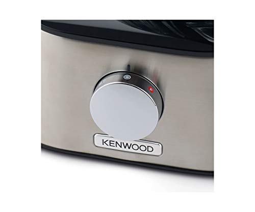 Kenwood Multipro Compact FDM301 - Procesador de alimentos y blender con 8 accesorios, cuchillas de acero inoxidable, potencia 800 W, capacidad 2.1 litros, 2 velocidades, negro/plata