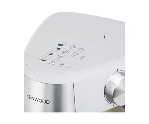 Kenwood Prospero+ KHC29.H0WH - Robot de cocina multifunción, bol 4.3 L, mezclar, batir y amasar, batidora de vaso de cristal 1.5 L, procesador de alimentos 1.4 L con tres discos y exprimidor, blanco