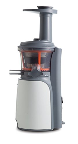 Kenwood Pure Juice JMP600WH Extractor de zumos saludables, uso silencioso, con función de aclarado y tapón anti-goteo, 250 W, 1.3 litros, Plástico, 2 Velocidades, Blanco