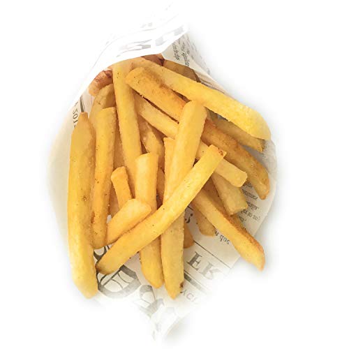 Kerafactum® – 20 Unidades fettdichte pommestüte patatas bolsas patatas varitas para Fish and chips Adecuado French Fries Diseño Daily News – Tamaño 25 x 18 cm