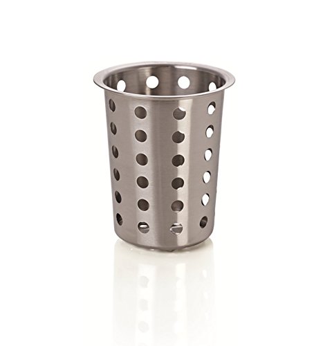 Kerafactum® – Redondo cubiertos cesta Escurreplatos para cubiertos y piezas pequeñas lavavajilla lavavajilla cesta universal Taza redondo acero inoxidable Malla cubiertos – Cutlery Basket