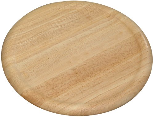 Kesper 60462 - Plato para pizzas de madera de caucho, 32 x 1.5 cm