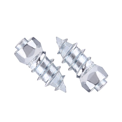 KIMISS 100pcs 15mm acero / 0.59"perno de rueda neumático perno nieve hielo tornillos suciedad barro rueda antideslizante rueda de coche SUV camión ATV, motocicleta, bicicleta, zapatos