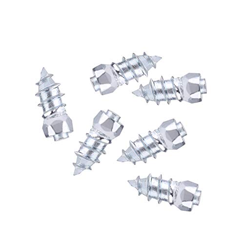 KIMISS 100pcs 15mm acero / 0.59"perno de rueda neumático perno nieve hielo tornillos suciedad barro rueda antideslizante rueda de coche SUV camión ATV, motocicleta, bicicleta, zapatos