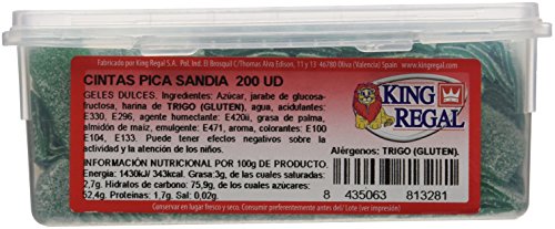 King Regal  Cintas Pica Sandía - estuche 200 unidades