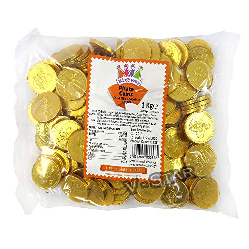 Kingsway - Monedas pirata de chocolate con leche (1 kg)