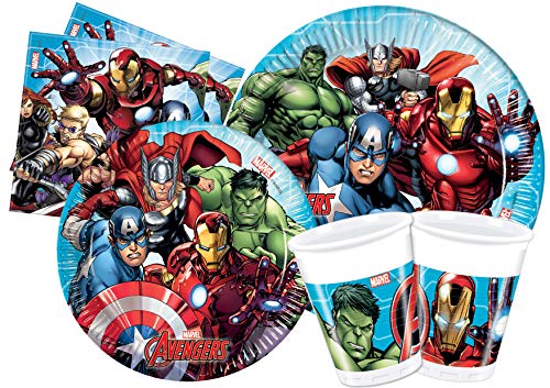 Kit Party Tabla Disney Avengers Mighty L (24 persone) multicolor