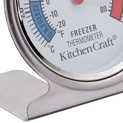 Kitchen Craft KCFRIDGETH - Termómetro para frigorífico (Acero Inoxidable)