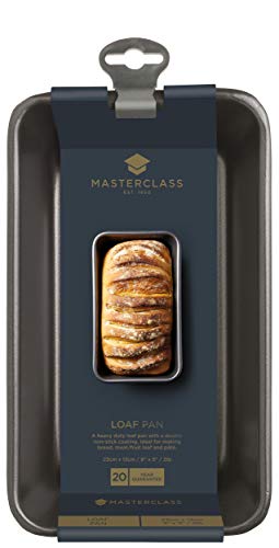 Kitchen Craft Master Class Molde Rectangular para El Pan, Acero, Negro, 14.6x28x7 cm