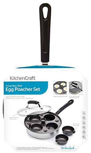 Kitchen Craft - Sartén para escalfar 4 Huevos