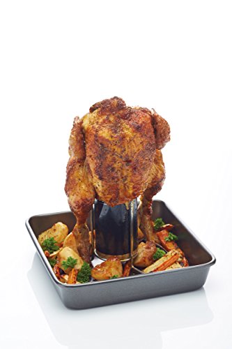 Kitchen Craft Tostador de Pollo Vertical, Plata (Silver)