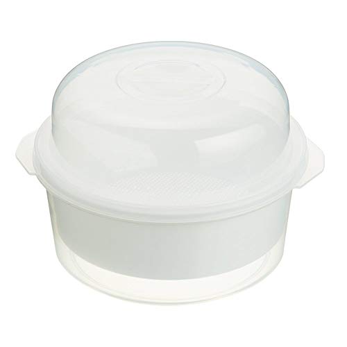 Kitchen Craft Vaporizador de Verduras para microondas, Plástico/Material sintético, Blanco, 20 cm