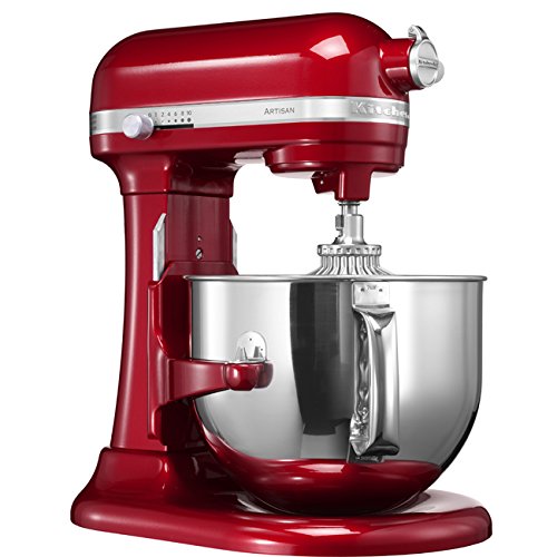 KitchenAid Artisan - Batidora amasadora, 6.9 l, color rojo