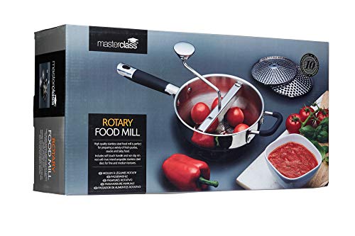 Kitchencraft Masterclass Heavy-duty Rotary pasapurés y purés eléctrica, metálico, 43,5 x 21 x 19,5 cm