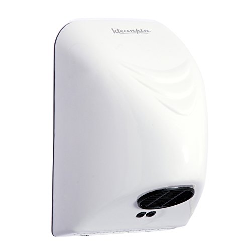 kleankin Secador de Manos Electrónico Automático con Sensor Montaje en Pared 850W contra Sobrecalentamiento Aire Caliente 20.5x13.5x29cm