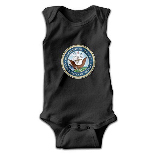 Klotr Estados Unidos Departamento de la Marina de los EE. UU. Insignia de Foca Bebé recién Nacido Body sin Mangas Mamelucos Trajes