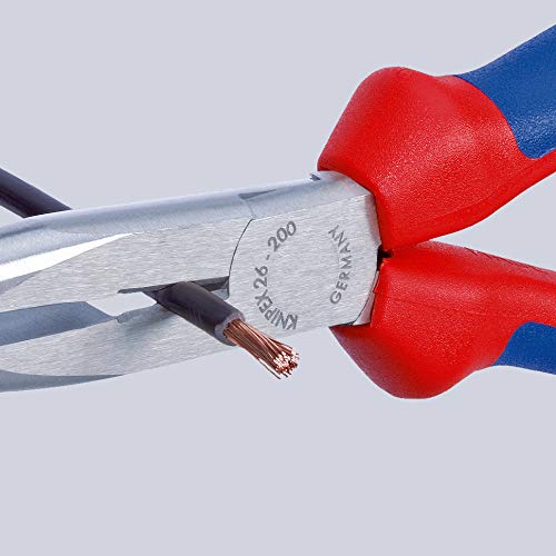 KNIPEX 26 11 200 Alicate de montaje (alicate de boca cigüeña) negro atramentado recubiertos de plástico 200 mm