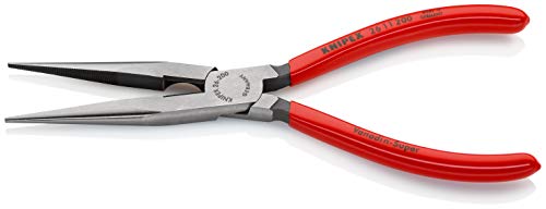 KNIPEX 26 11 200 Alicate de montaje (alicate de boca cigüeña) negro atramentado recubiertos de plástico 200 mm