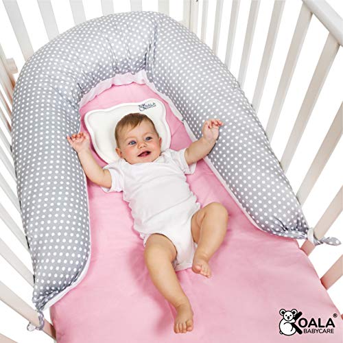 Koala Babycare® Almohada para Embarazadas para Dormir Cojin Lactancia –Soporte del Cuerpo de la Mama y del bebé – para Bebe Que Puede ser Utilizado como Cuna y Reductor de Cuna - KHUGS