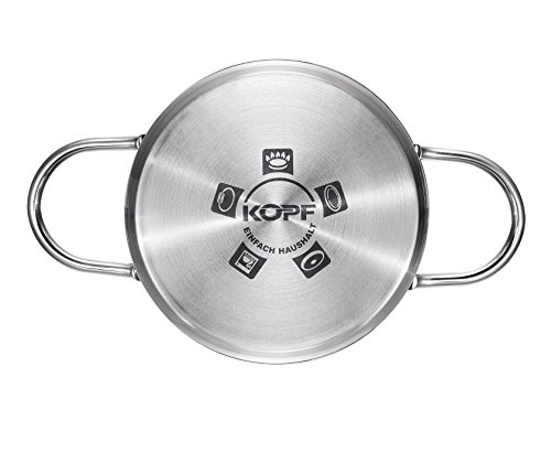 Kopf 122876 Batería de Cocina Josie, 14 Piezas, Acero Inoxidable