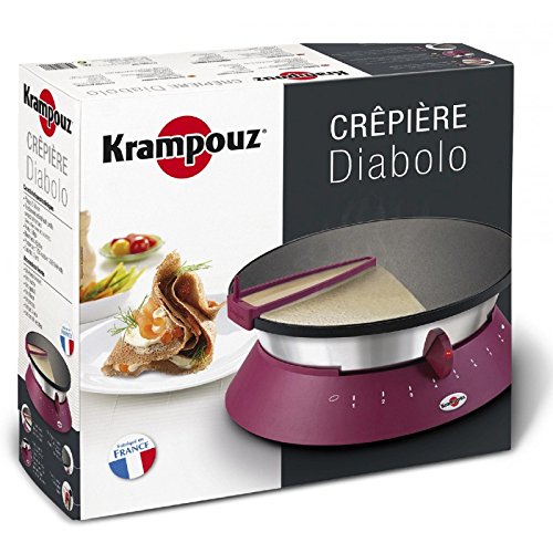 Krampouz CEBPF2AO - Crepera, 1250 W, color fucsia