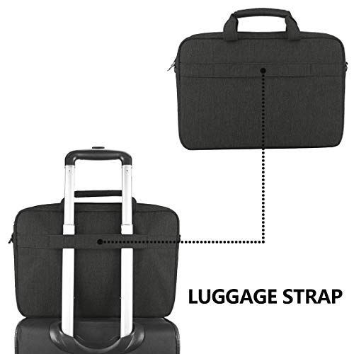 KROSER 15,6" Bolso para Ordenador Portátil Maletín Bolsa de Hombro de Mensajero Hidrófugo Bolsa para Portátil Tableta Satchel Bolso de Mano de Negocios Funda para Portatil para Mujeres y Hombres