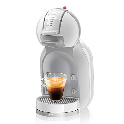 Krups Dolce Gusto Mini Me KP1201 - Cafetera de cápsulas, 15 bares de presión, color blanco y gris