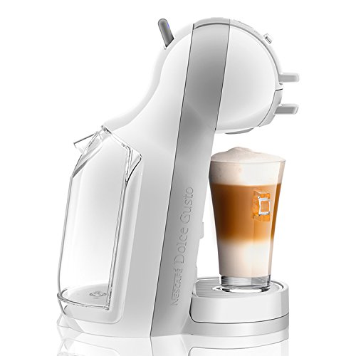 Krups Dolce Gusto Mini Me KP1201 - Cafetera de cápsulas, 15 bares de presión, color blanco y gris