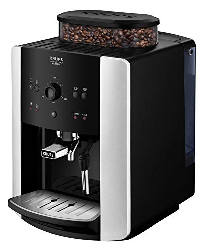 Krups EA8118 Independiente 1.6L Negro - Cafetera (Independiente, 1,6 L, Granos de café, Molinillo integrado, Negro)