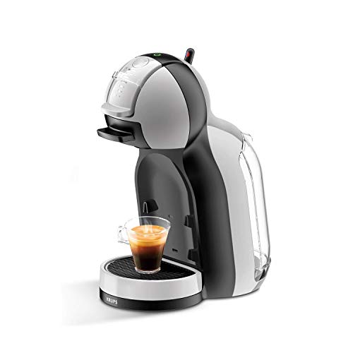 Krups Mini Me KP123B - Cafetera (Independiente, Máquina espresso, 0,8 L, Cápsula de café, 1500 W, Negro, Plata)