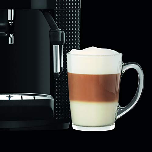 Krups Roma EA81R8 Cafetera súper-automática, 15 bares de presión, molinillo de café cónico de metal, con selección de cantidad e intensidad de café, 1,7 l de depósito, función automática de vapor