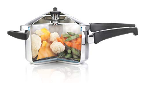 KUHN RIKON, Olla a presión super rápida con mango DUROMATIC Inox, 5 Litros, 22 cm