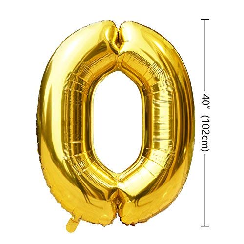 KUNGYO Letras Tipo Balón Doradas Happy Birthday+Número 30 Mylar Foil Globo+24 Piezas Negro Oro Blanco Globo de Látex 30 Años de Antigüedad Fiesta de Cumpleaños Decoraciones