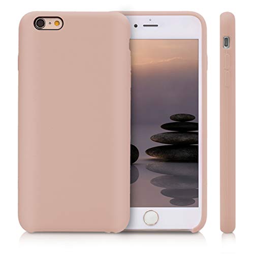 kwmobile Funda Compatible con Apple iPhone 6 Plus / 6S Plus - Carcasa de TPU para móvil - Cover Trasero en Rosa Palo