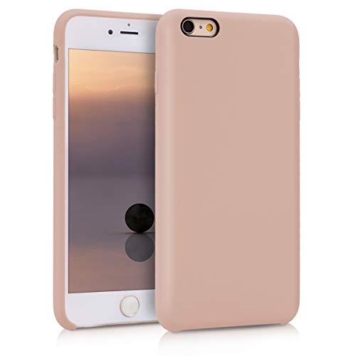 kwmobile Funda Compatible con Apple iPhone 6 Plus / 6S Plus - Carcasa de TPU para móvil - Cover Trasero en Rosa Palo