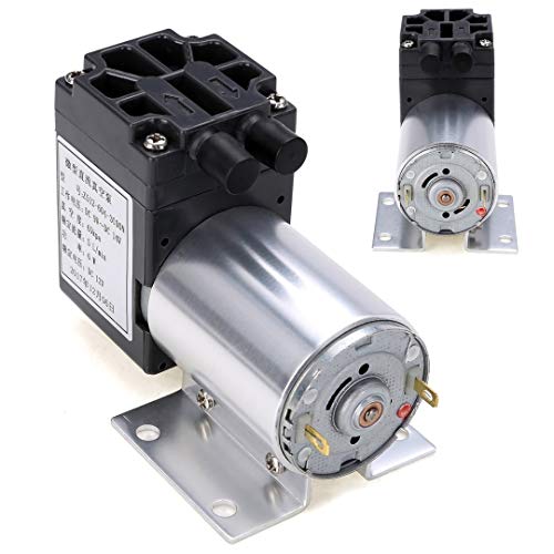 L-Yune,bolt 1pc Mini succión del vacío de la Bomba 12V 6W de Alta presión de succión de la Bomba de diafragma de presión Negativa de la Bomba de succión con el sostenedor 5L / min